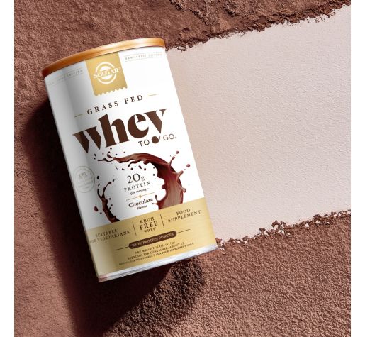 Solgar Whey To Go Whey Protein Powder Natural Chocolate Flavour